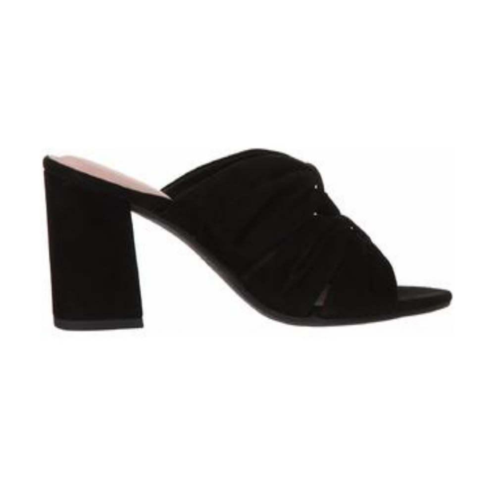Taryn Rose Lana Slides black suede Si,e 6.5